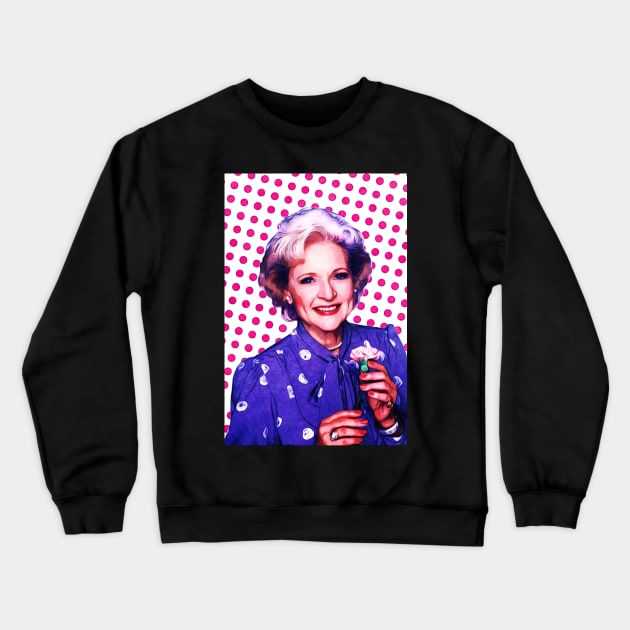 Betty White | Pop Art Crewneck Sweatshirt by williamcuccio